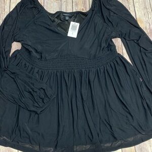 Torrid Pheasant Babydoll Blouse